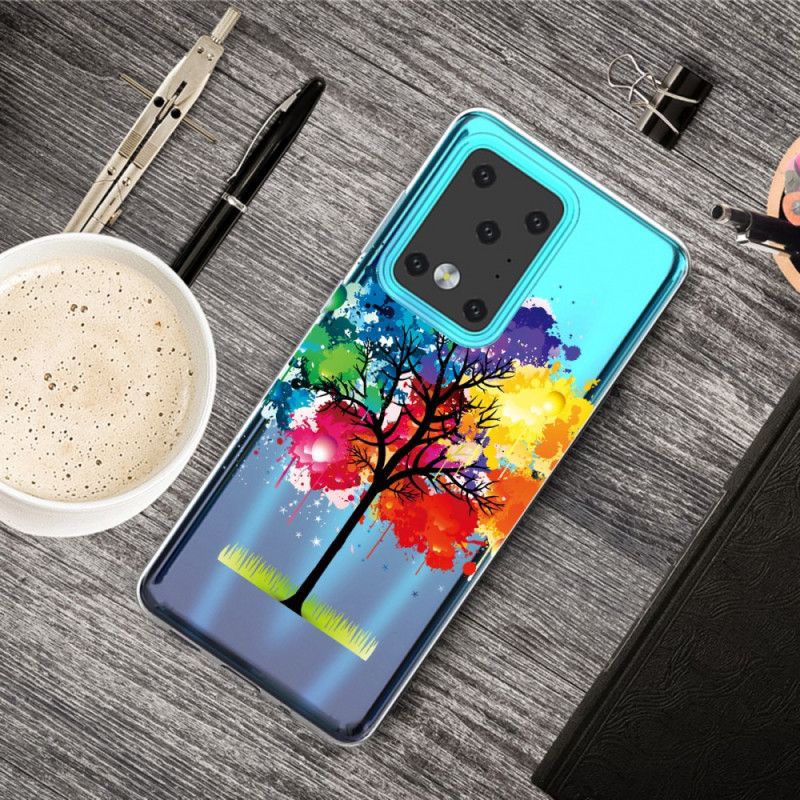 Case Kuoret Samsung Galaxy S20 Ultra Puhelinkuoret Läpinäkyvä Vesiväripuu