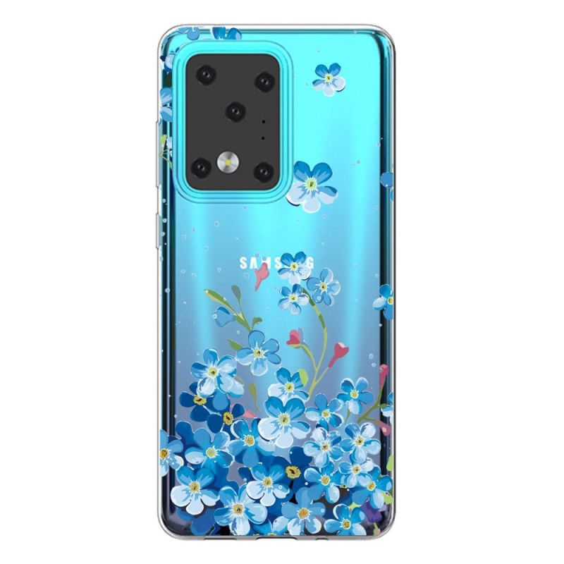 Case Kuoret Samsung Galaxy S20 Ultra Puhelinkuoret Sinisiä Kukkia