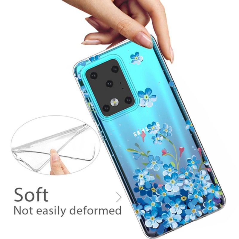 Case Kuoret Samsung Galaxy S20 Ultra Puhelinkuoret Sinisiä Kukkia