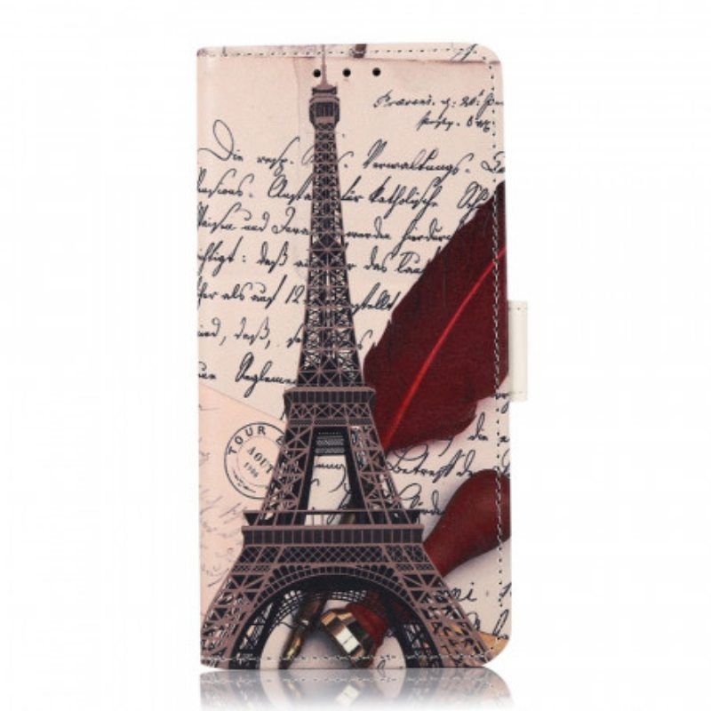 Flip Case Samsung Galaxy S22 5G Runoilijan Eiffel-torni