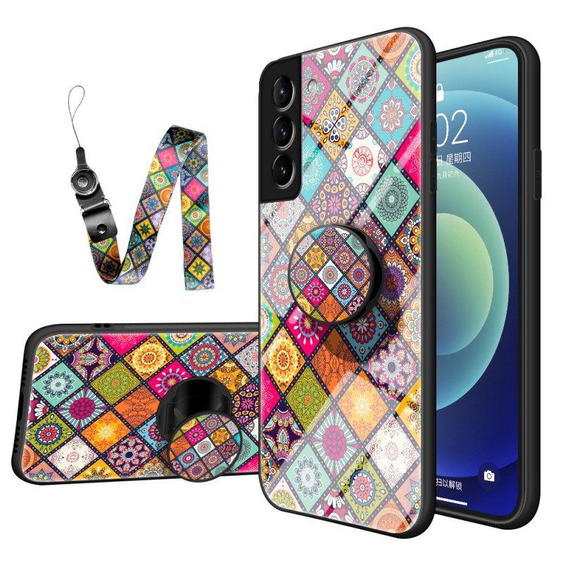 Kuori Samsung Galaxy S22 5G Patchwork Magneettipidike