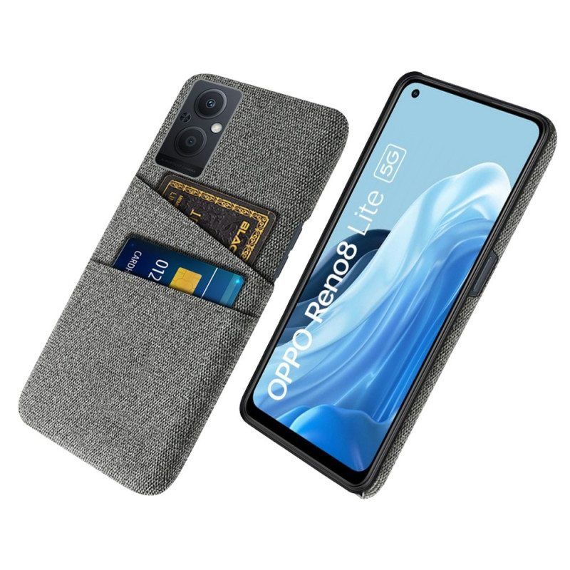 Case Oppo Reno 8 Lite Korttipidikkeen Kangas