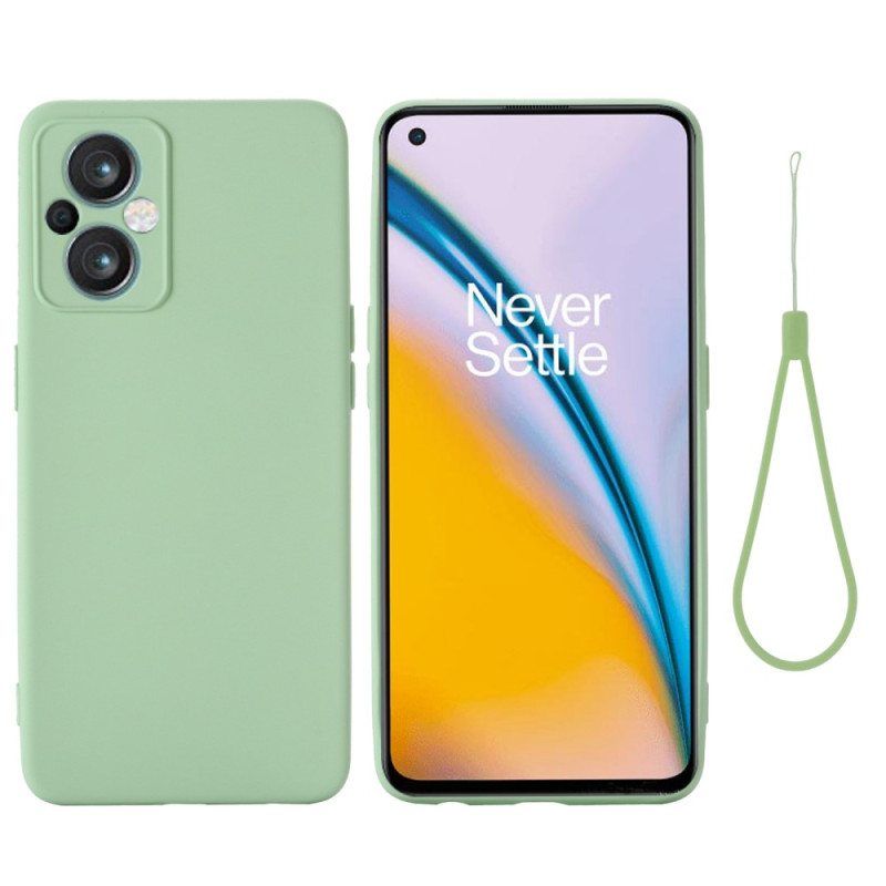 Kuori Oppo Reno 8 Lite Suojaketju Kuori Strappy Nestemäinen Silikoni