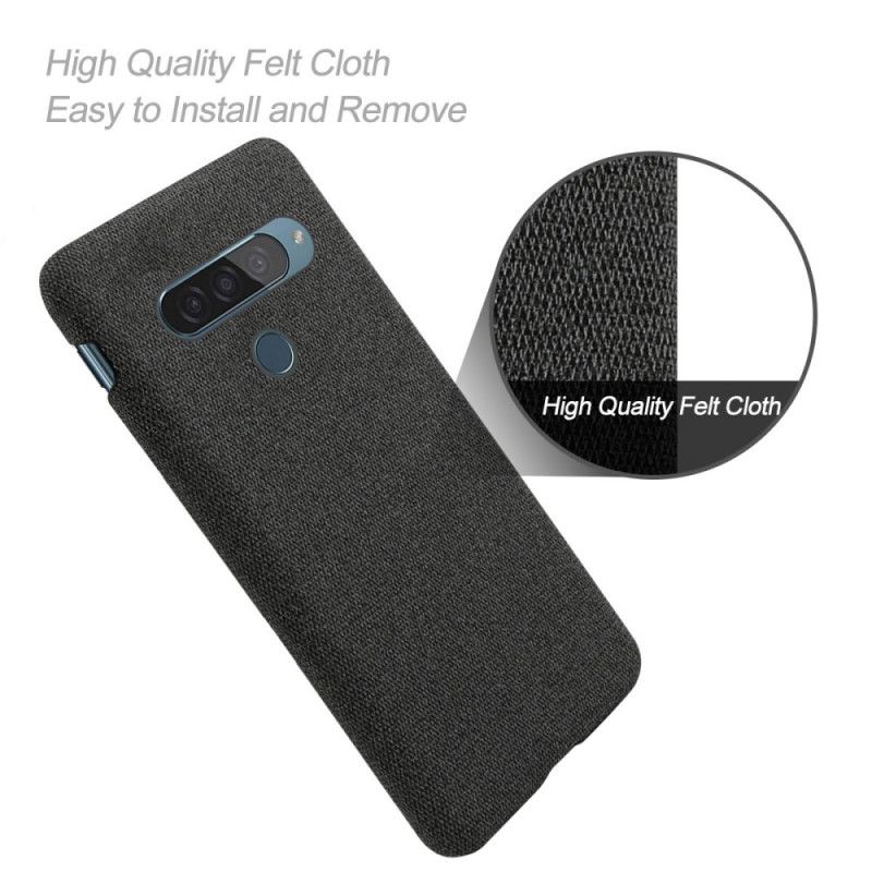 Case Kuoret ThinQ LG G8S ThinQ Punainen Musta Puhelinkuoret Ksq-Kankaan Rakenne