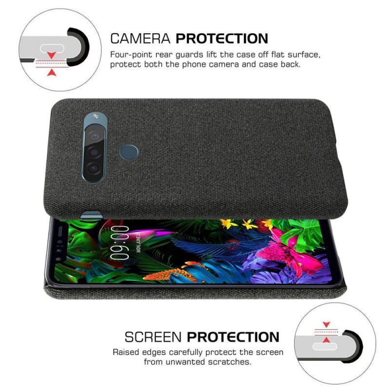 Case Kuoret ThinQ LG G8S ThinQ Punainen Musta Puhelinkuoret Ksq-Kankaan Rakenne