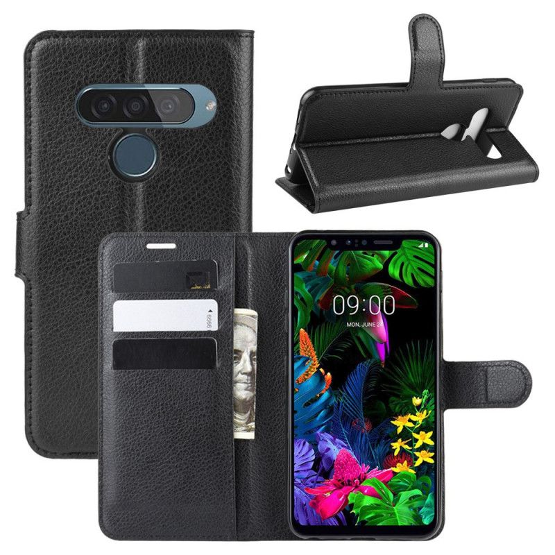 Flip Case ThinQ LG G8S ThinQ Valkoinen Musta Klassikko