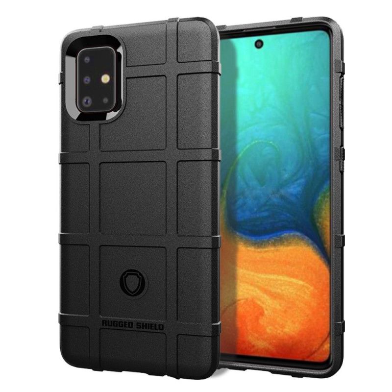 Case Kuoret Samsung Galaxy A71 Harmaa Musta Puhelinkuoret Kestävä Kilpi