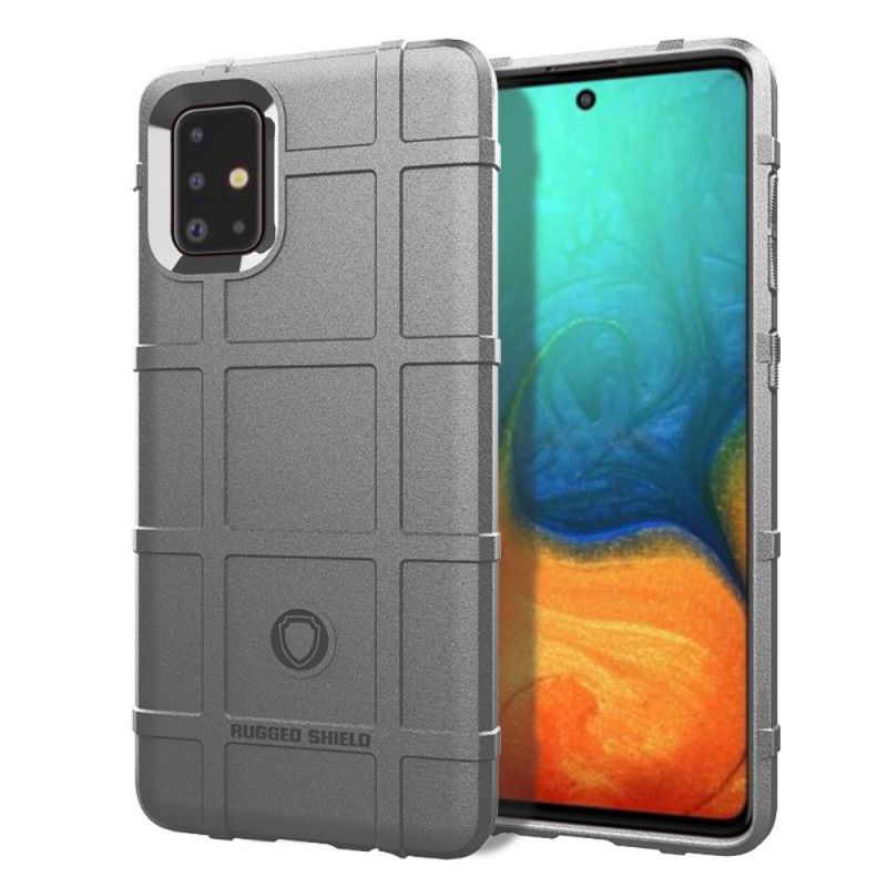 Case Kuoret Samsung Galaxy A71 Harmaa Musta Puhelinkuoret Kestävä Kilpi