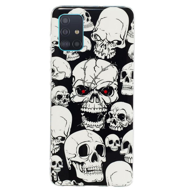 Case Kuoret Samsung Galaxy A71 Puhelinkuoret Huomion Fluoresoivat Kallot