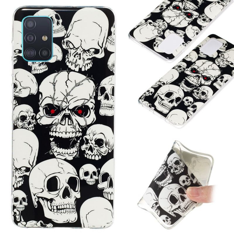 Case Kuoret Samsung Galaxy A71 Puhelinkuoret Huomion Fluoresoivat Kallot