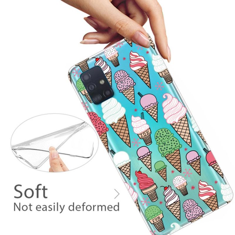 Case Kuoret Samsung Galaxy A71 Puhelinkuoret Kermajäätelö