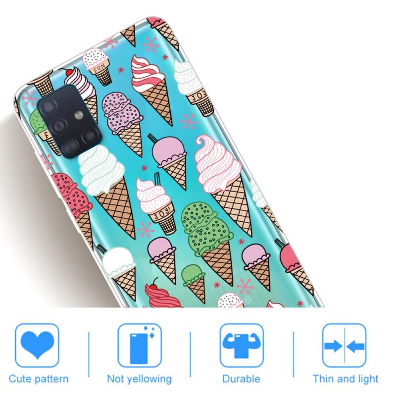 Case Kuoret Samsung Galaxy A71 Puhelinkuoret Kermajäätelö