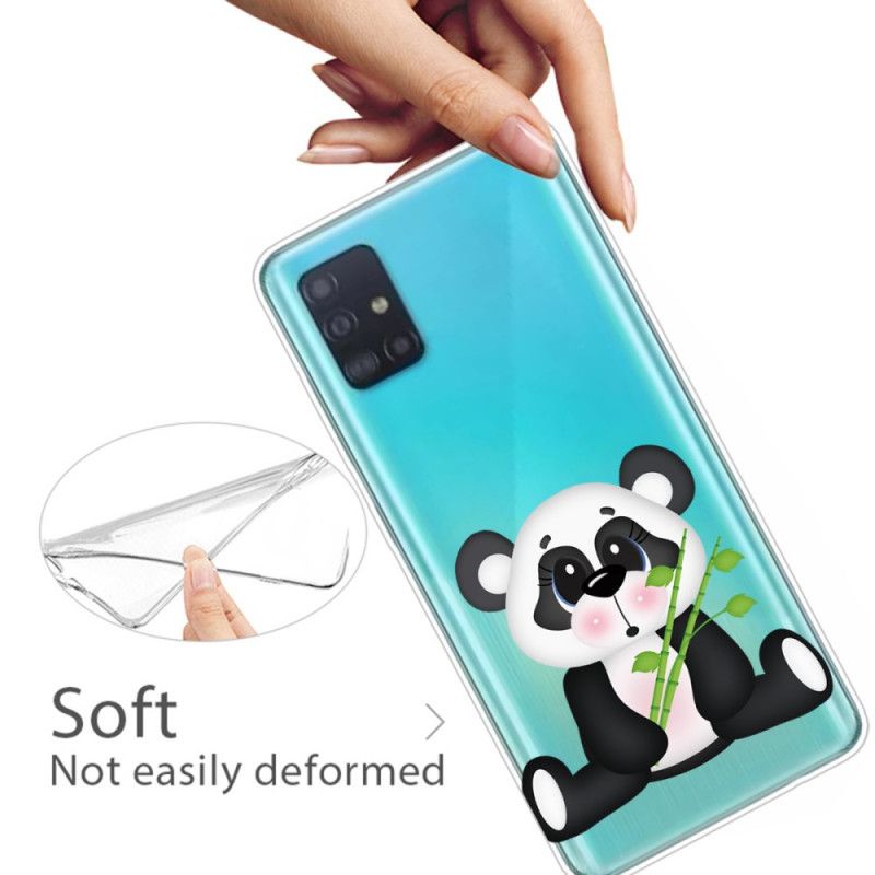 Case Kuoret Samsung Galaxy A71 Puhelinkuoret Läpinäkyvä Surullinen Panda