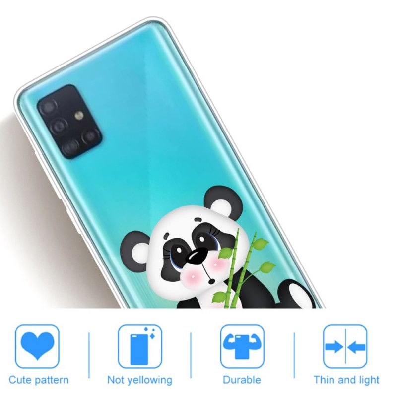 Case Kuoret Samsung Galaxy A71 Puhelinkuoret Läpinäkyvä Surullinen Panda