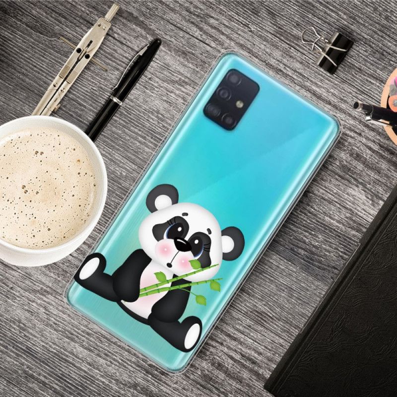 Case Kuoret Samsung Galaxy A71 Puhelinkuoret Läpinäkyvä Surullinen Panda