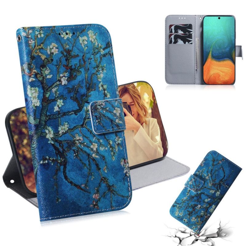 Flip Case Samsung Galaxy A71 Kukkiva Puun Oksa