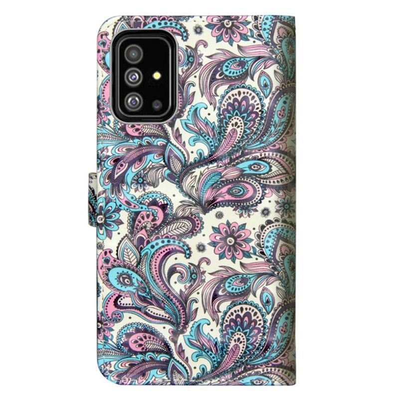 Flip Case Samsung Galaxy A71 Kuvioidut Kukat