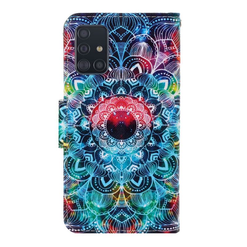 Flip Case Samsung Galaxy A71 Räikeä Mandala Tangalla