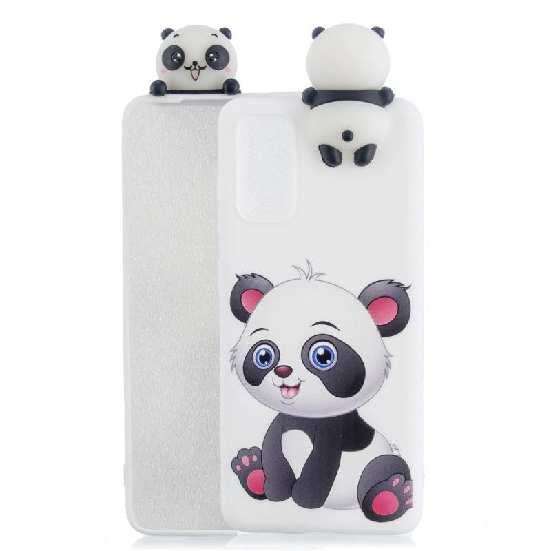 Kuori Samsung Galaxy A71 3D Söpö Panda Suojakuori