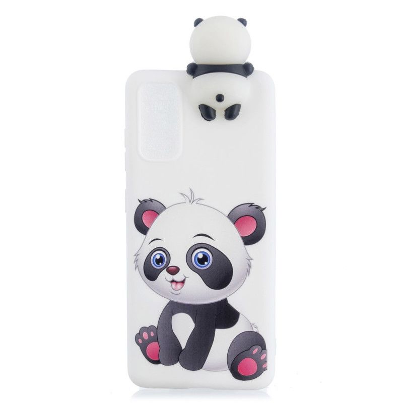 Kuori Samsung Galaxy A71 3D Söpö Panda Suojakuori