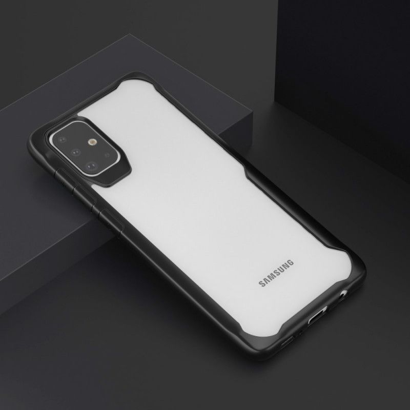 Kuori Samsung Galaxy A71 Punainen Musta Hybridiviistotut Reunat Suojakuori