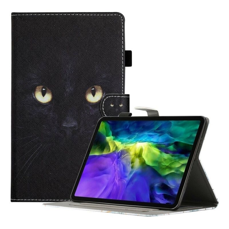 Flip Kotelot Samsung Galaxy Tab A7 Lite Black Cat Eyes Suojakuori