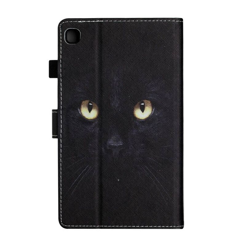 Flip Kotelot Samsung Galaxy Tab A7 Lite Black Cat Eyes Suojakuori