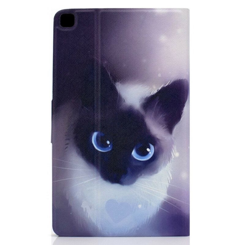 Flip Kotelot Samsung Galaxy Tab A7 Lite Blue Eyes Cat