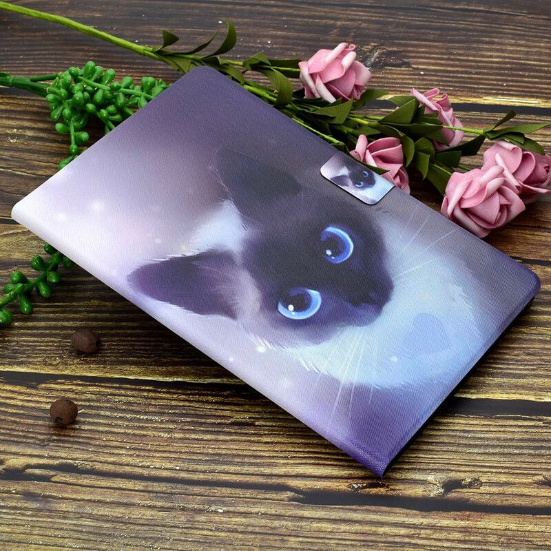 Flip Kotelot Samsung Galaxy Tab A7 Lite Blue Eyes Cat