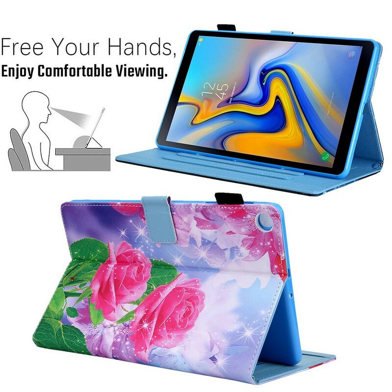 Flip Kotelot Samsung Galaxy Tab A7 Lite Dream Flowers Suojakuori