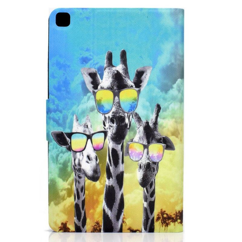 Flip Kotelot Samsung Galaxy Tab A7 Lite Funky Giraffes