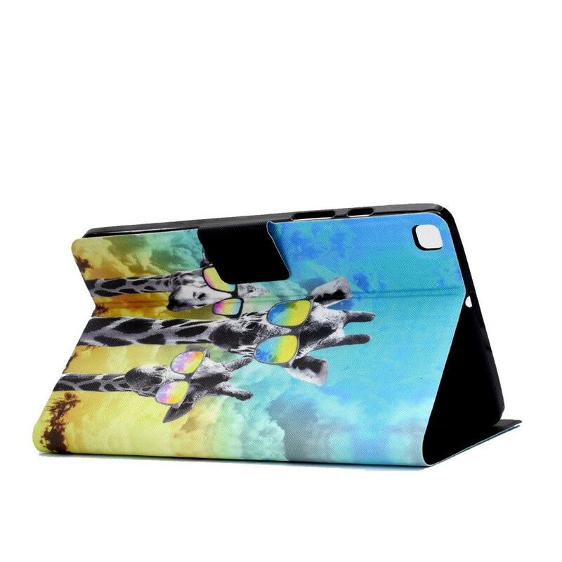 Flip Kotelot Samsung Galaxy Tab A7 Lite Funky Giraffes