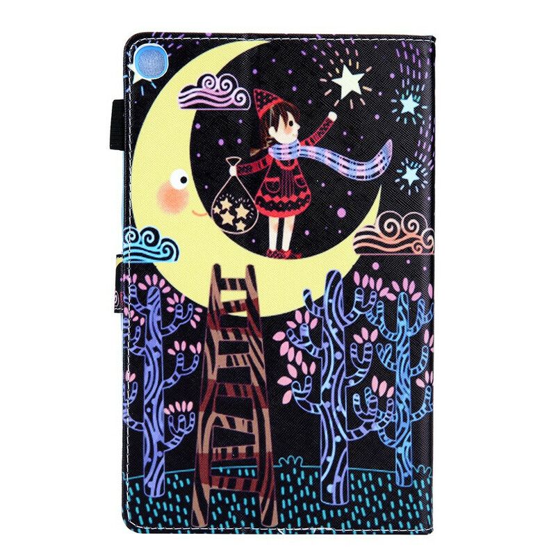 Flip Kotelot Samsung Galaxy Tab A7 Lite Little Girl In The Moon