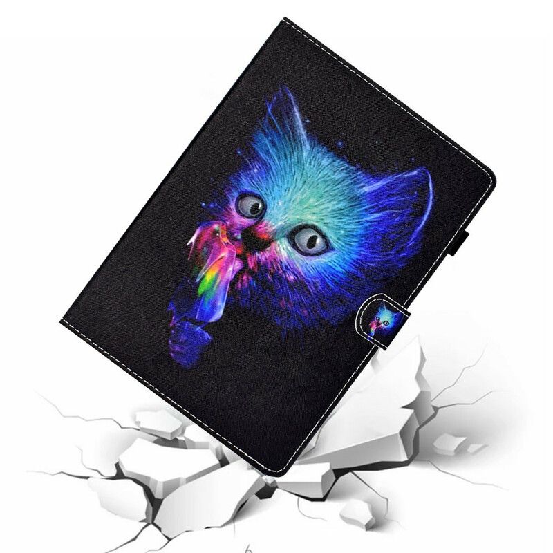 Flip Kotelot Samsung Galaxy Tab A7 Lite Psycho Cat Suojakuori