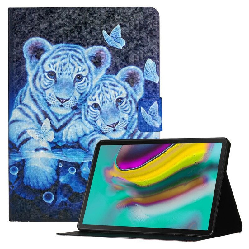 Flip Kotelot Samsung Galaxy Tab A7 Lite Tigers