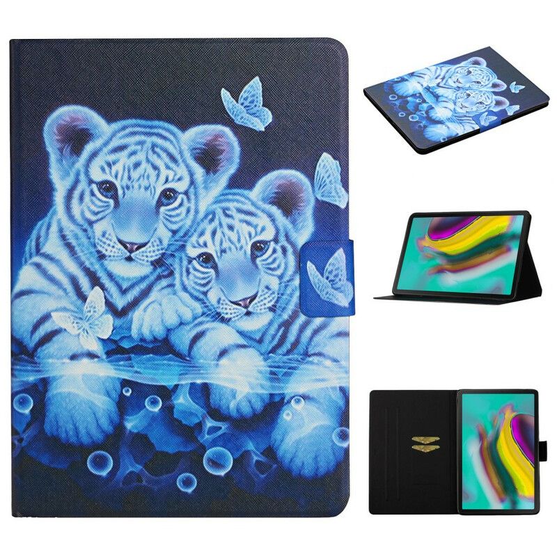 Flip Kotelot Samsung Galaxy Tab A7 Lite Tigers