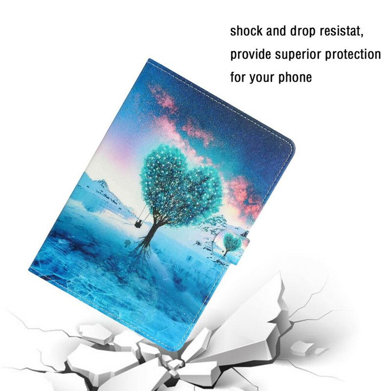 Flip Kotelot Samsung Galaxy Tab A7 Lite Tree Heart Suojakuori