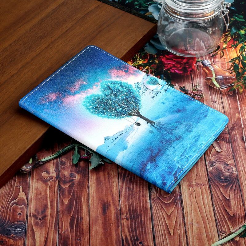 Flip Kotelot Samsung Galaxy Tab A7 Lite Tree Heart Suojakuori