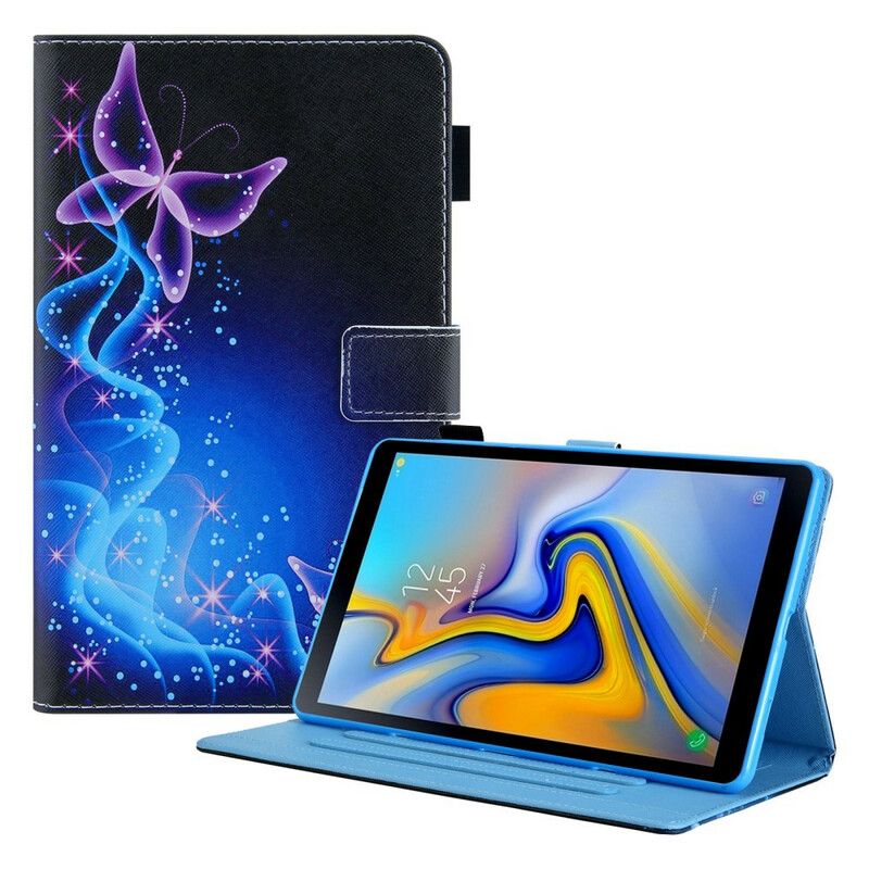 Flip Kotelot Samsung Galaxy Tab A7 Lite Värikkäitä Perhosia