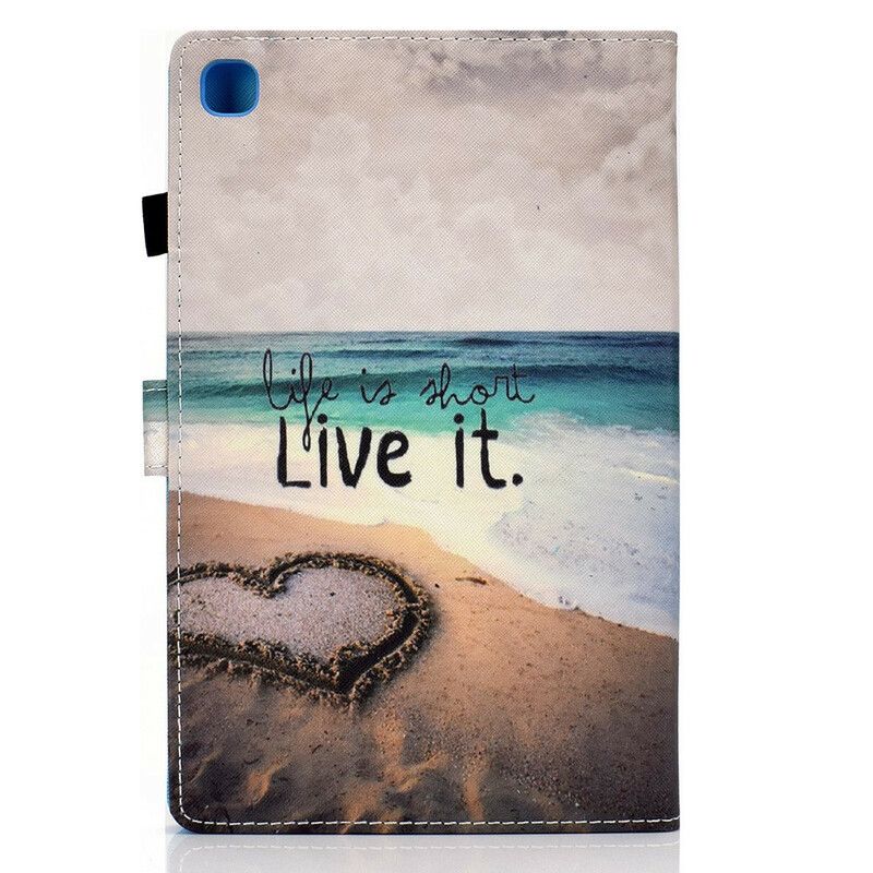 Kotelot Samsung Galaxy Tab A7 Lite Life Is Short Beach