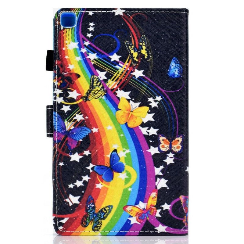 Kotelot Samsung Galaxy Tab A7 Lite Puhelinkuoret Rainbow Butterflies