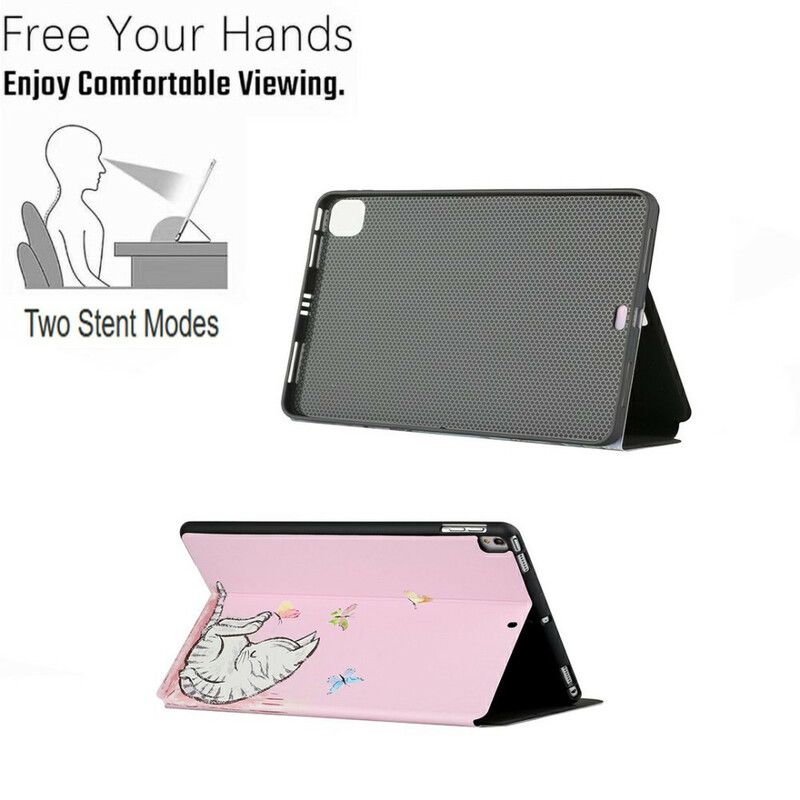 Smart Case Samsung Galaxy Tab A7 Lite Two Panel Sleeping Kitten