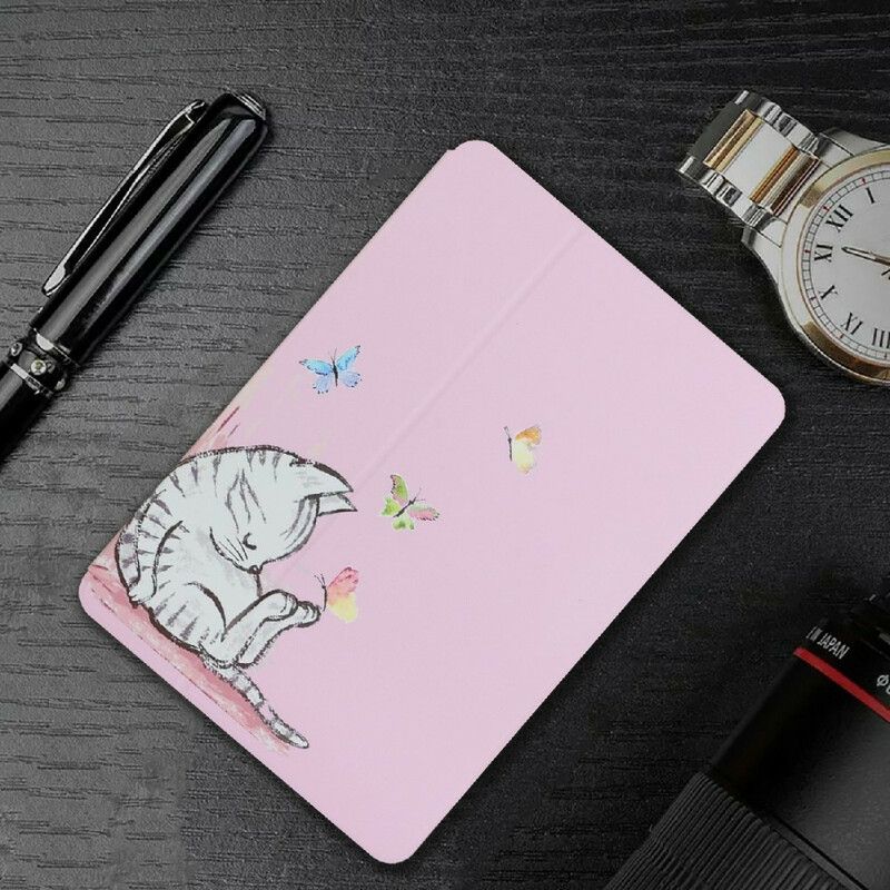 Smart Case Samsung Galaxy Tab A7 Lite Two Panel Sleeping Kitten