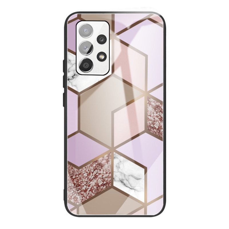 Case Samsung Galaxy A53 5G Geometria Marmori Karkaistu Lasi