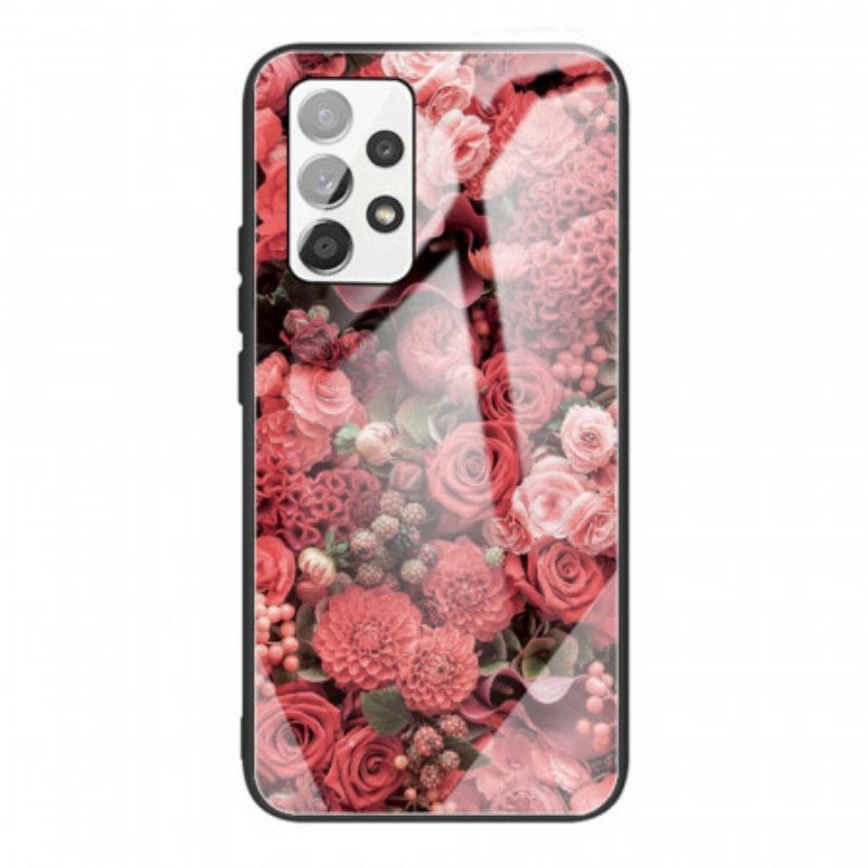 Case Samsung Galaxy A53 5G Rose Flowers Karkaistu Lasi