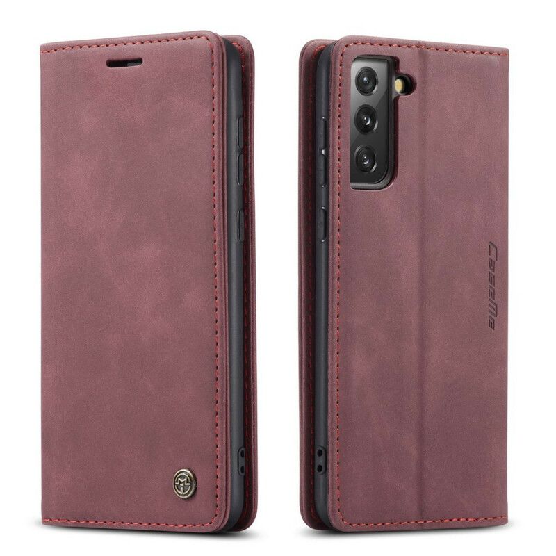 Flip Kotelot Samsung Galaxy S21 Fe Caseme Faux Leather Suojakuori