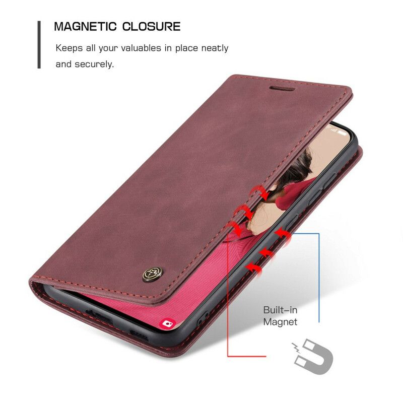 Flip Kotelot Samsung Galaxy S21 Fe Caseme Faux Leather Suojakuori