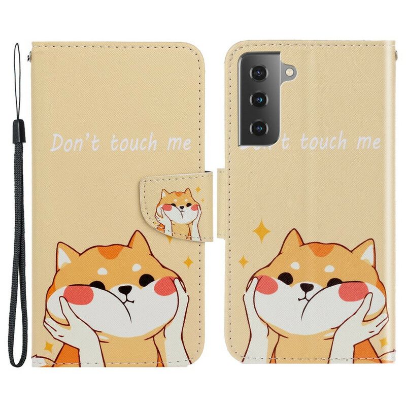 Flip Kotelot Samsung Galaxy S21 Fe Cat Don't Touch Me Stringit