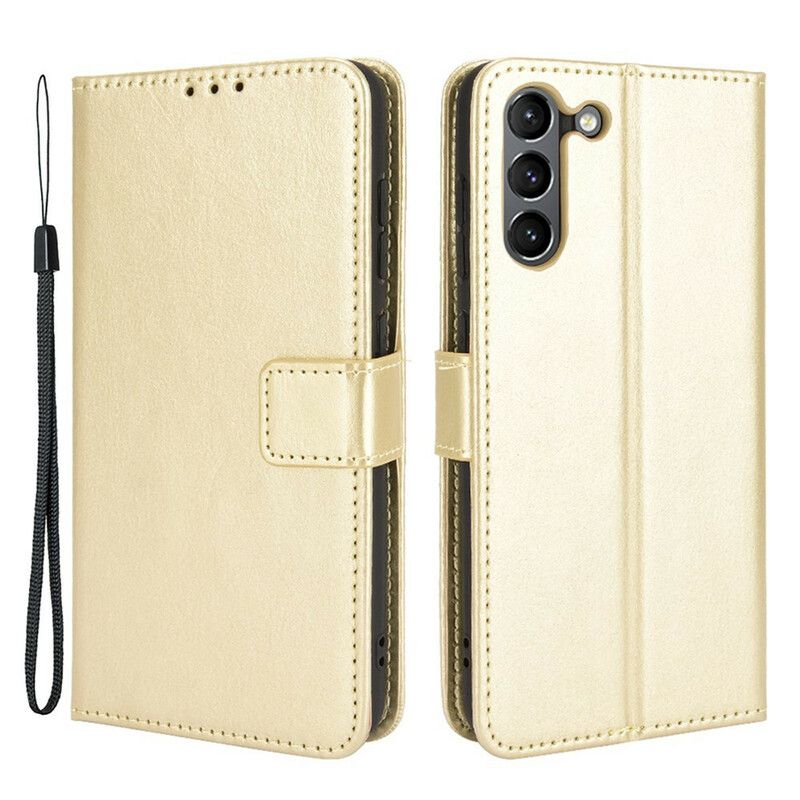 Flip Kotelot Samsung Galaxy S21 Fe Flashy Faux Leather Suojakuori