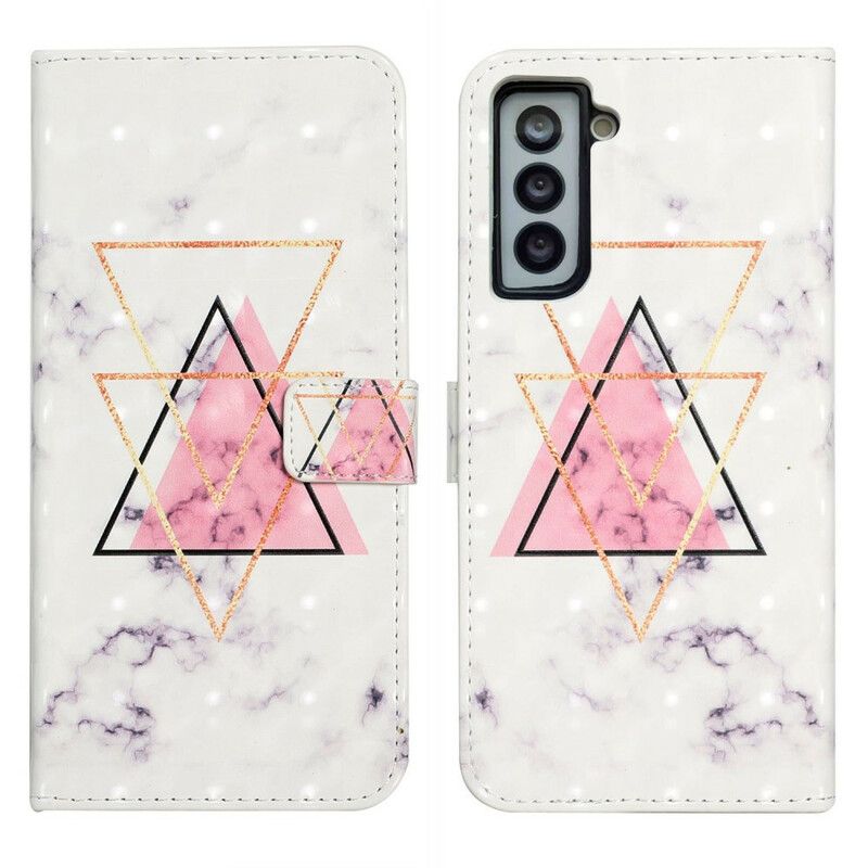 Flip Kotelot Samsung Galaxy S21 Fe Glitter Triangle